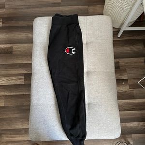 Black Champion Swatpants